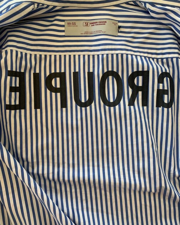 Undercover 99SS "Relief" Groupie stripe shirt - Image 4