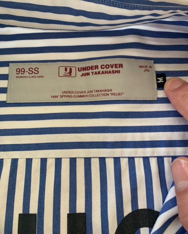 Undercover 99SS "Relief" Groupie stripe shirt - Image 5